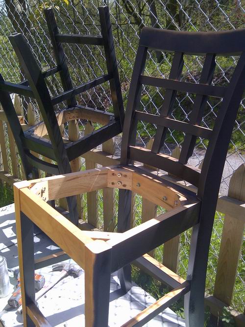 4 the love of wood HOW TO PAINT BAR STOOLS farmhouse white kitchen decor