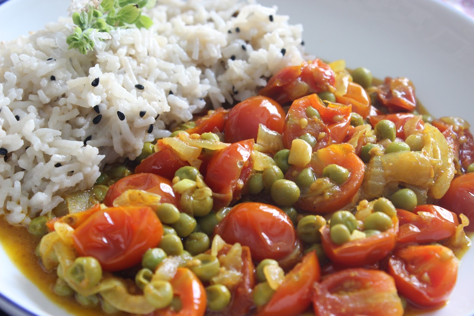 Curry de Tomates con Arroz Basmati de Coco Las Recetas de Marichu