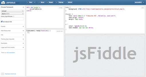 jsFiddle jsFiddle