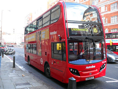 London and one of its many buses operated by numerous operators