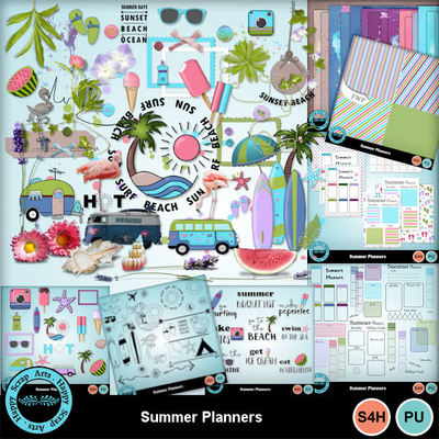 Aug.2019 HSA Summer Planners bundle