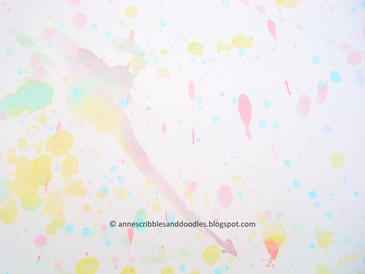 DIY Watercolor Pattern Paper | Anne's Scribbles and Doodles