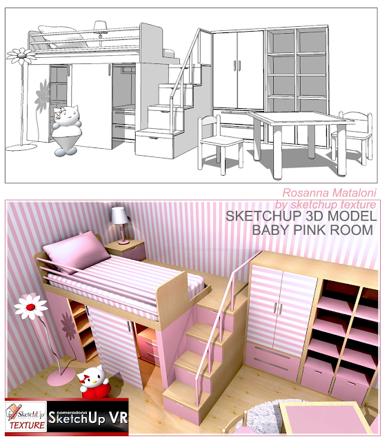 free sketchup model baby room