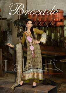 Formal Wear | Lala Textiles Brocade Lawn Dresses Collection 2013