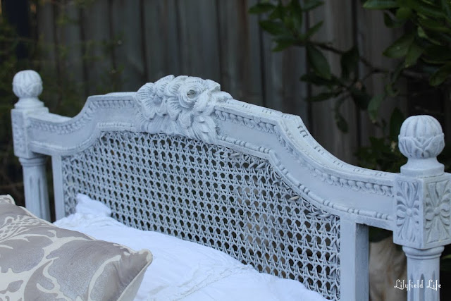 Vintage French wicker bed by Lilyfield Life