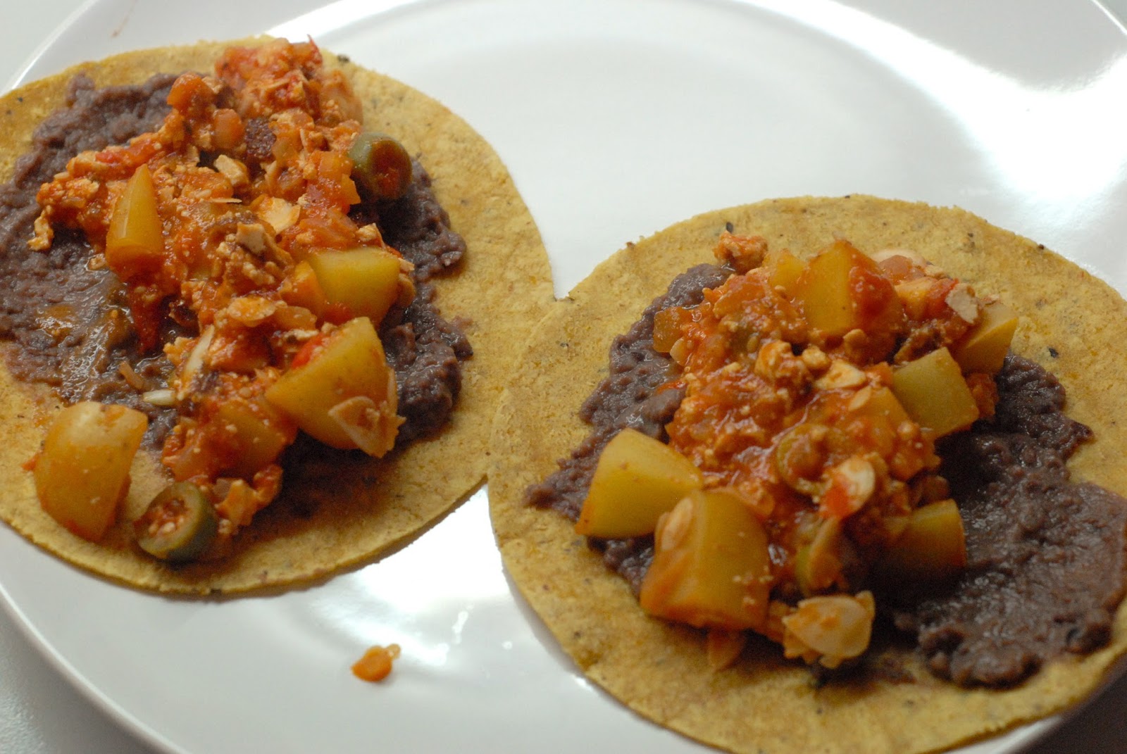la cocinera con prisa Tacos de tofu ahumado a la veracruzana (30 minutos)