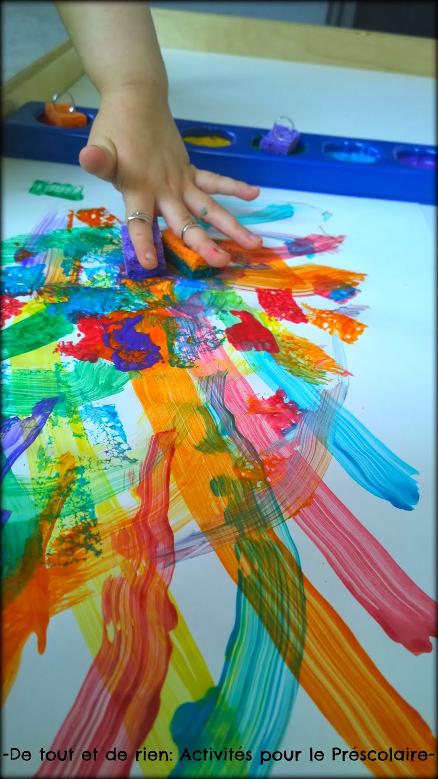 De tout et de rien Activités pour le Préscolaire Finger sponge