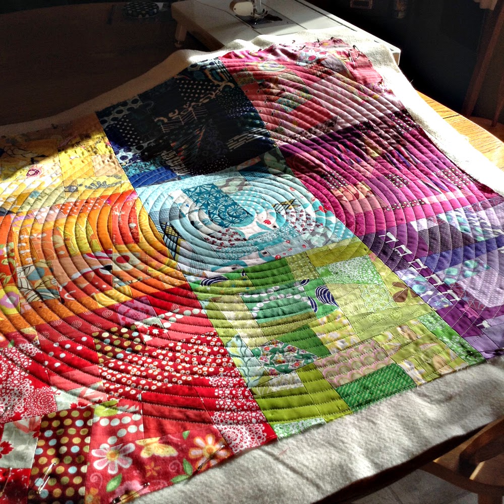 Crafting... Quilting a spiral what worked for me