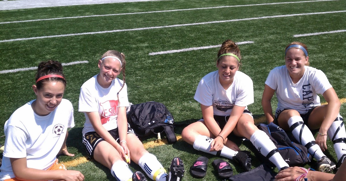 ESU Warriors Women's Soccer Training in the Stadium