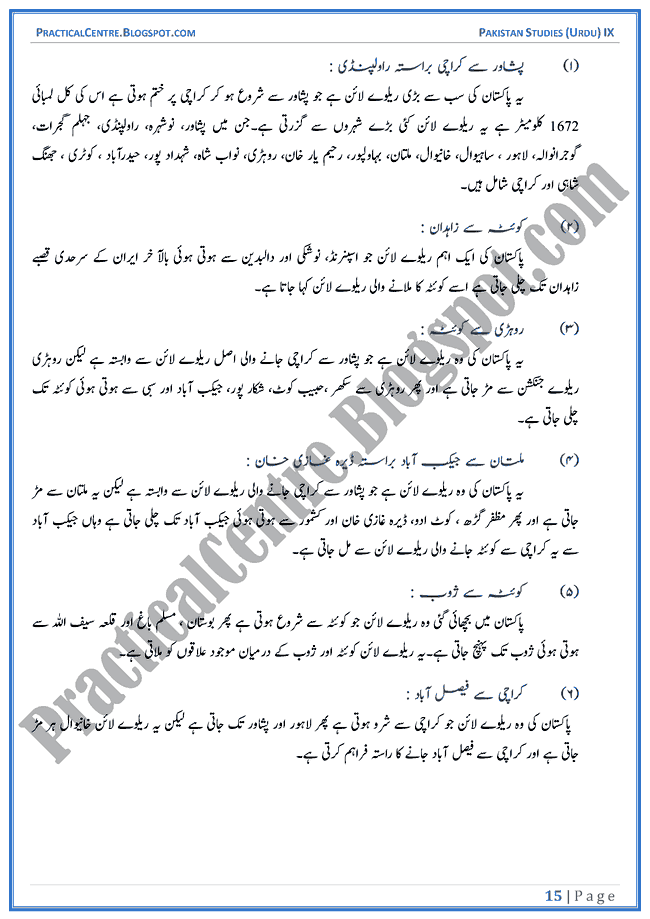 industrial-development-in-pakistan-descriptive-question-answers-pakistan-studies-urdu-9th