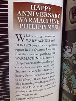 Welcome to WARMACHINE Philippines
