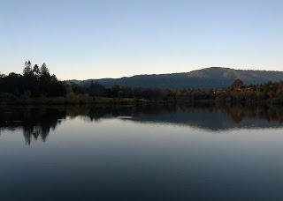 Lake Vasona just after sunrise.