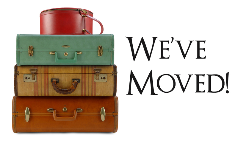 We've moved