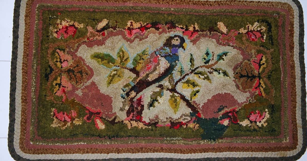 My Red Cape For Cathy, Mending Hooked Rugs