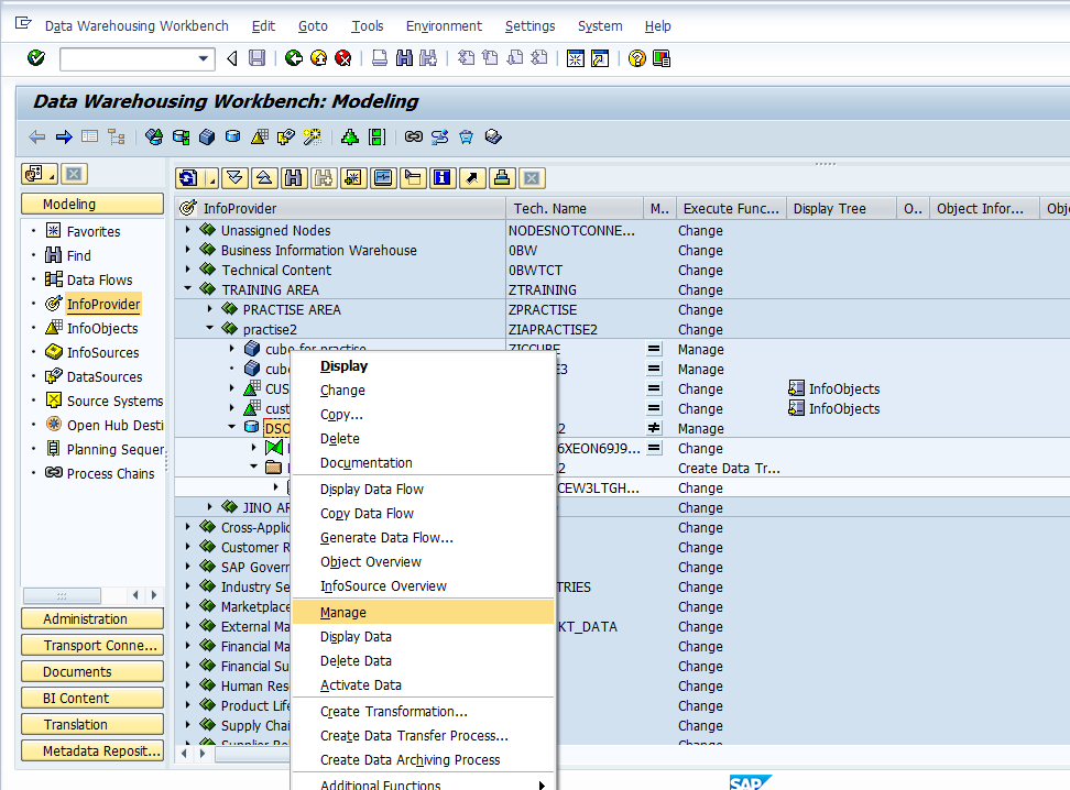 SAP BWBO Steps to load transaction data from flatfile to Dso