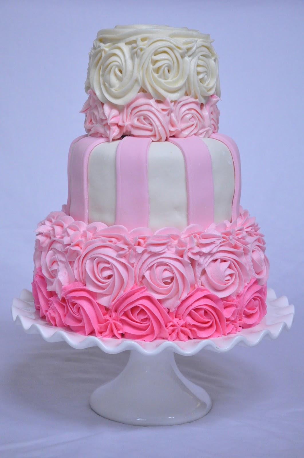 I think I could do that! A Girly Cake for a Baby Girl