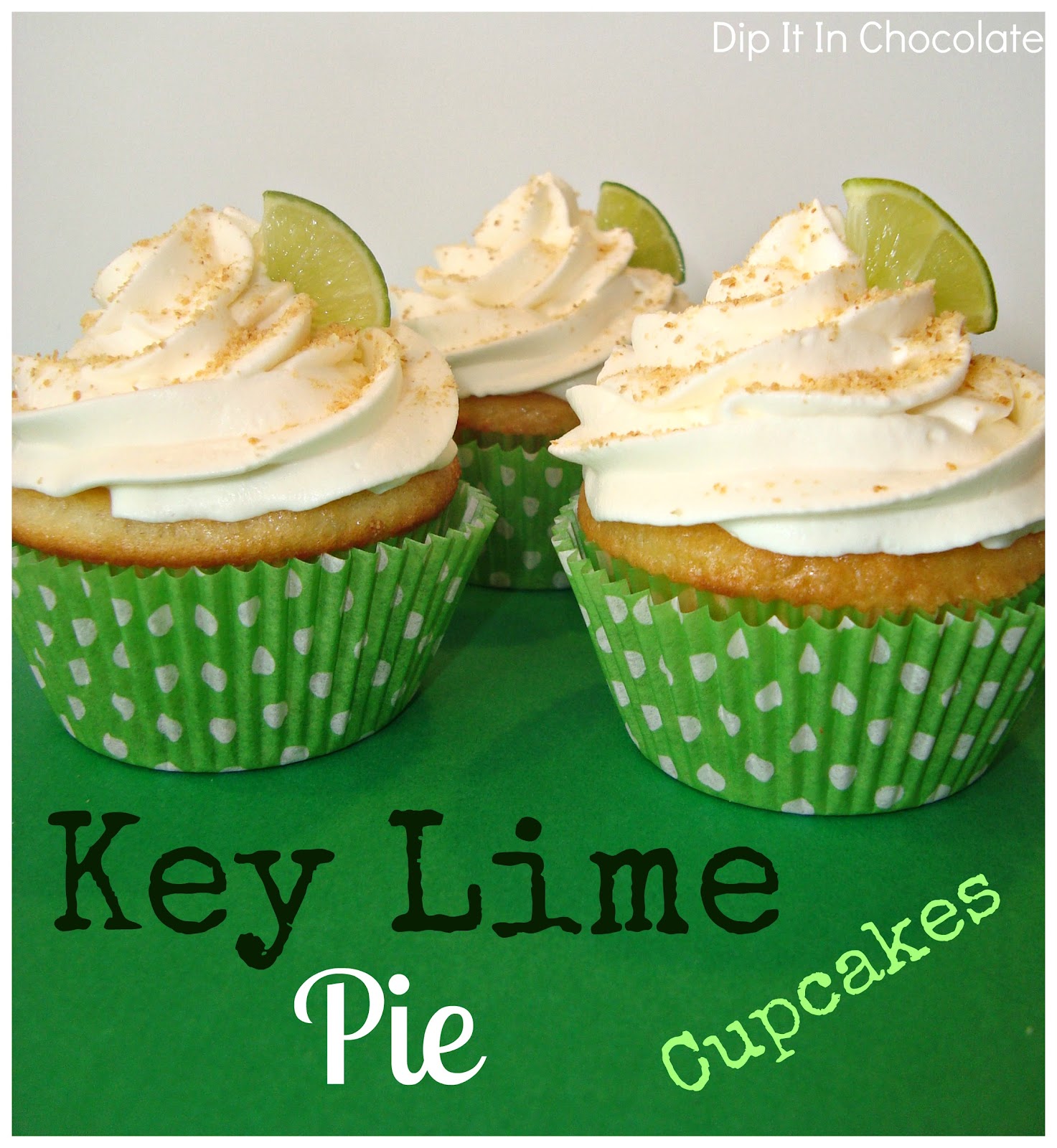 Key Lime Pie Cupcakes Dip it in Chocolate