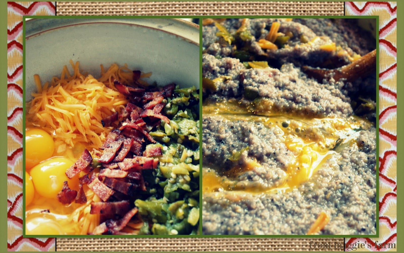 Notes from Maggie's Farm roasted hatch chile & smoked cheddar blue