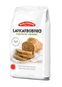 Lavkarbo brød i butikk