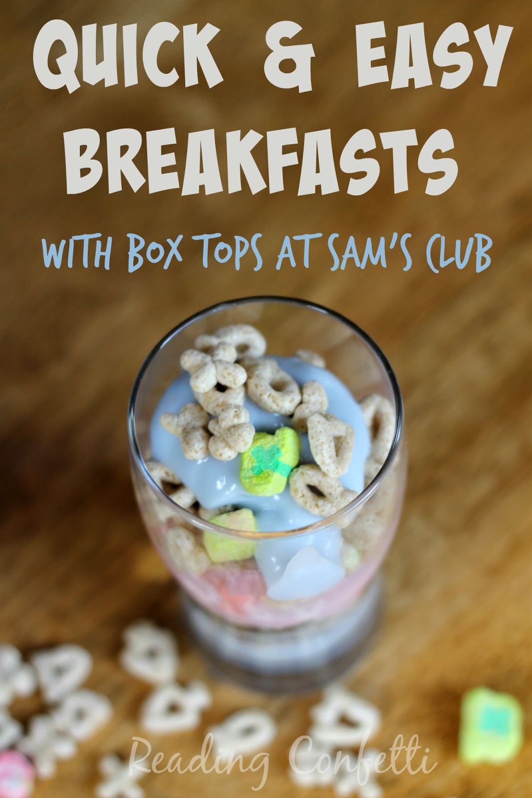 Breakfast & Box Tops at Sam's Club sponsored BTFE boxtops4education Reading Confetti