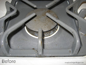 How to clean stove burners; clean stove with easy off