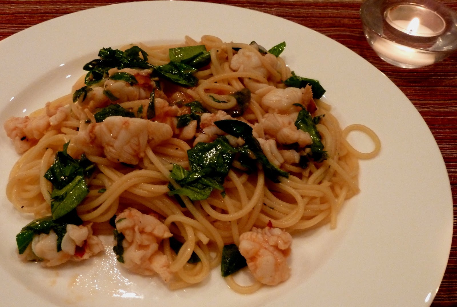 Cracked Pepper Lobster with Pasta and White WineButter Sauce