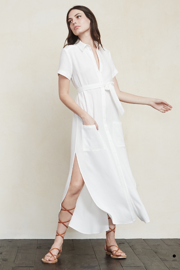 Reformation white dress, gladiator high top Reformation white dress, gladiator high top