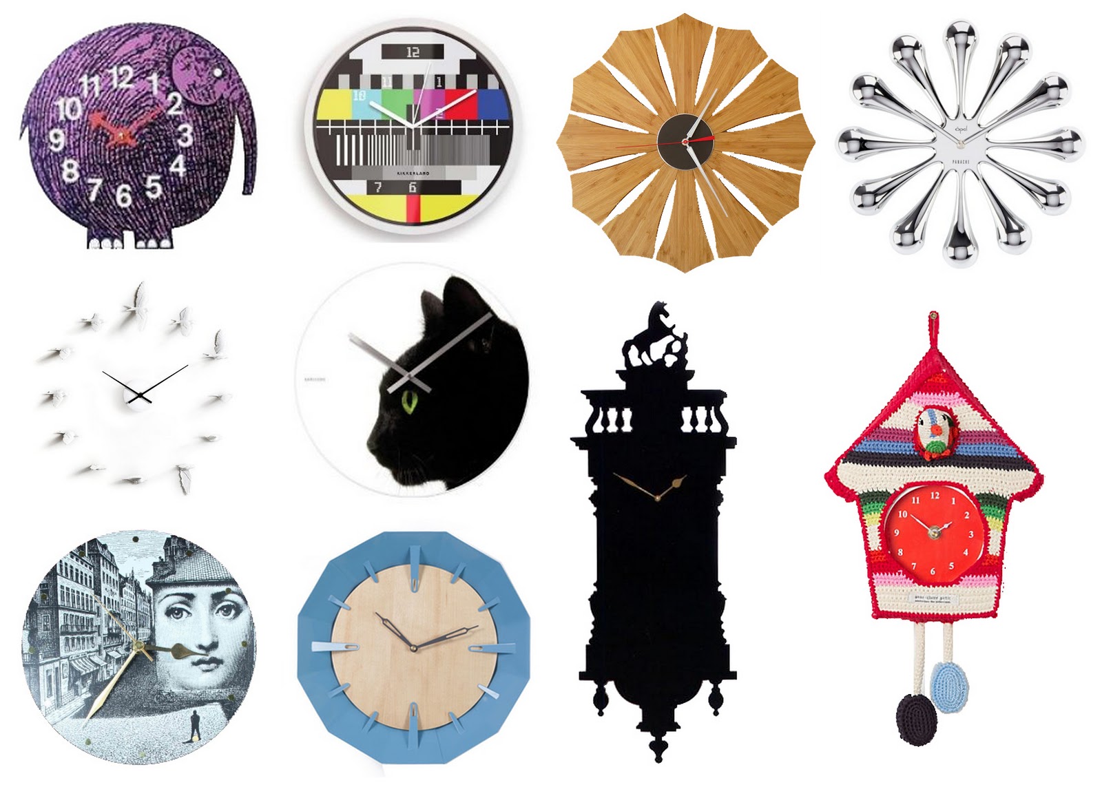 The WellAppointed Catwalk Wall Clocks for Falling Back