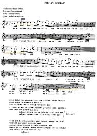 turku zamani turku dinle bir ay dogar ilk aksamdan geceden dinle