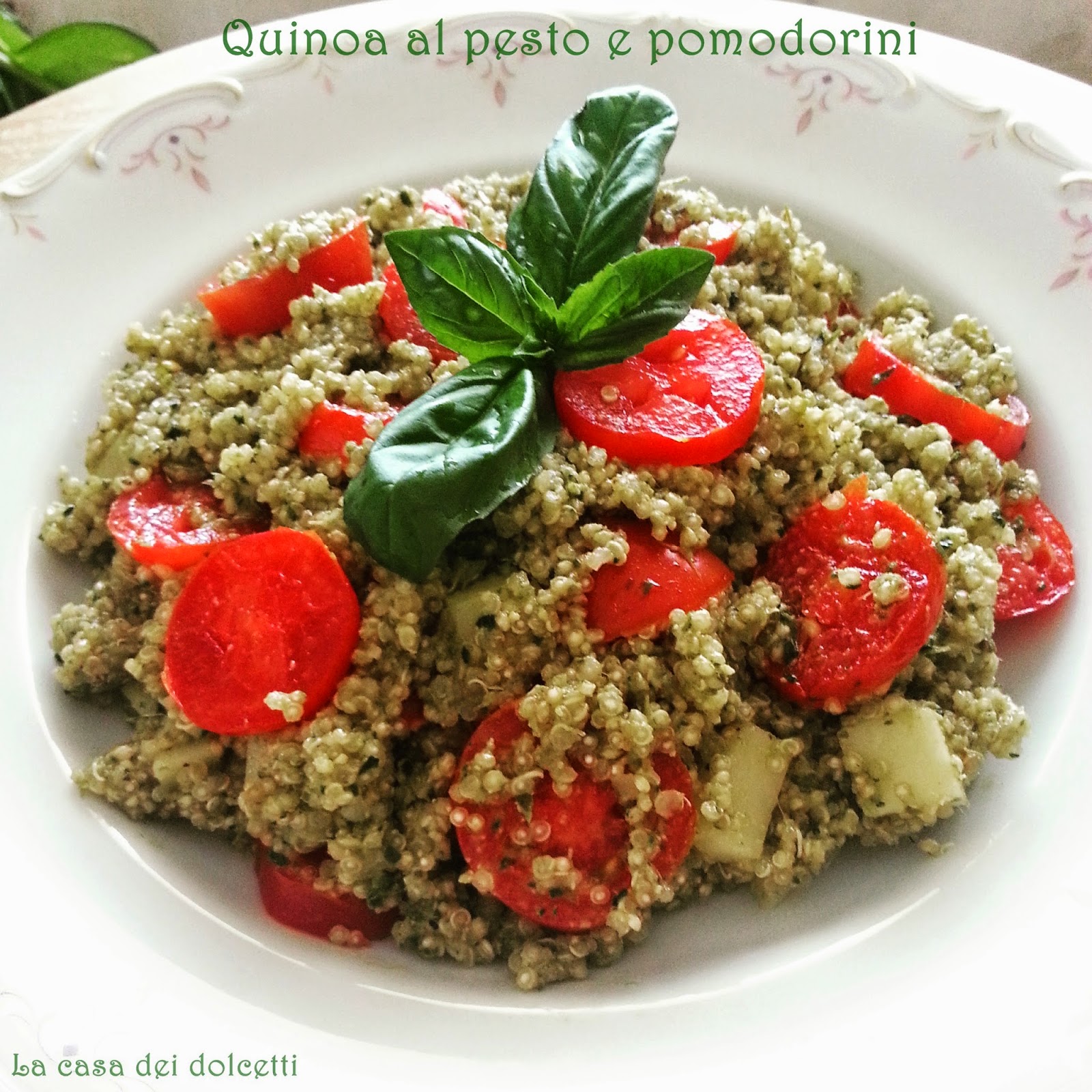 La Casa dei Dolcetti Quinoa al pesto e pomodorini
