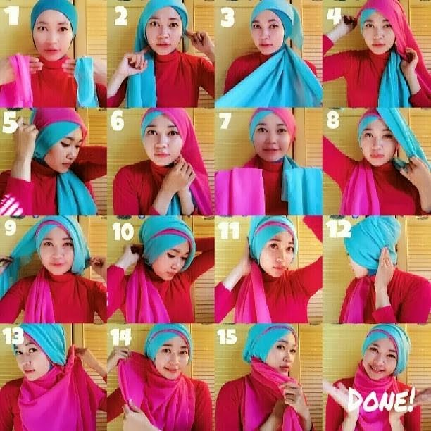 Tutorial Hijab Paris Dua Lapis | cara memakai hijab paris dua lapis warna naranua Tutorial Hijab Paris Dua Lapis | cara memakai hijab paris dua lapis warna naranua