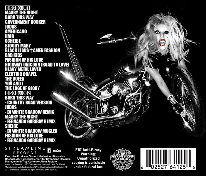 Cancion Del Album Born This Way Edicion Especial Lady Gaga Monster Blog