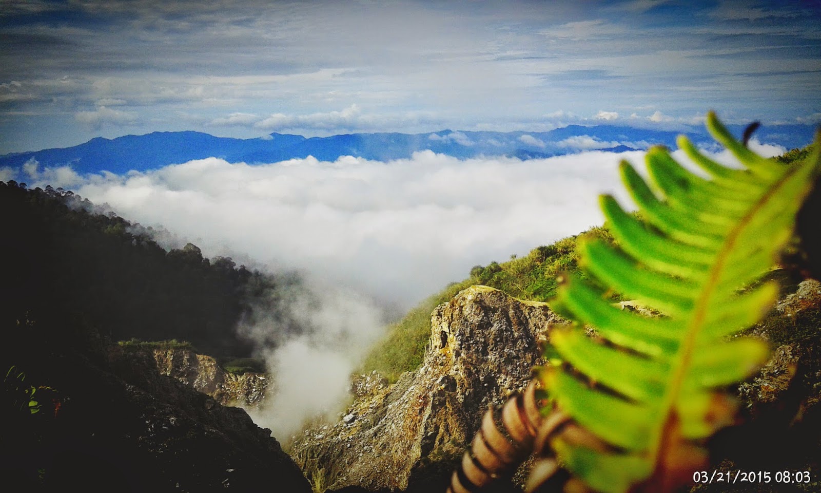 Gunung Ambang Keindahan Dari Atas Gunung Ambang