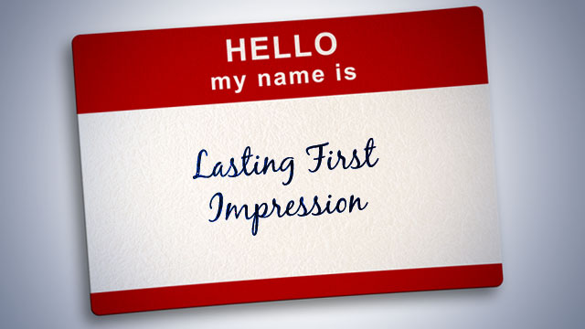 my first great impression on my first great impression on