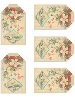 Free printable christmas gift tags in pink Lilac & Lavender: Christmas Gift Tags