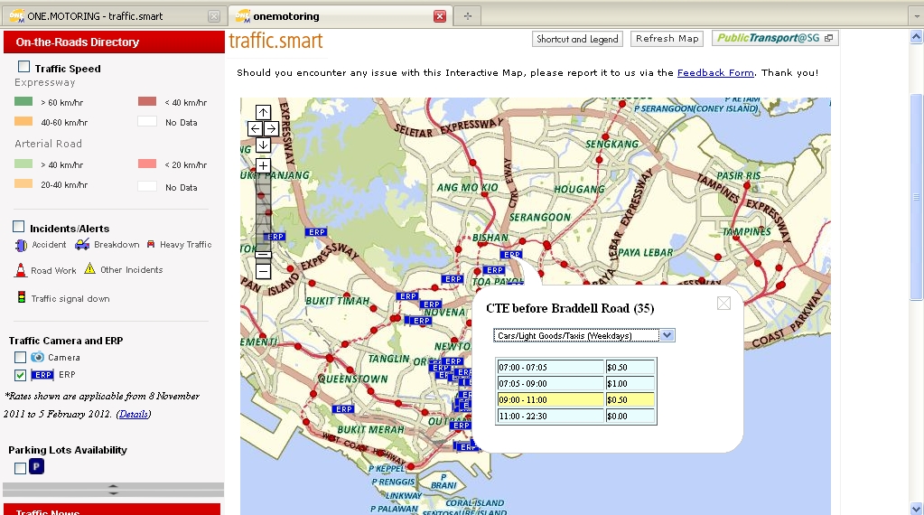 OneMap.sg OneMap.sg ONE.MOTORING Traffic.Smart Your One Stop Site