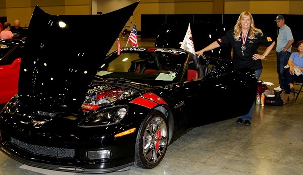 Karen and her Corvette