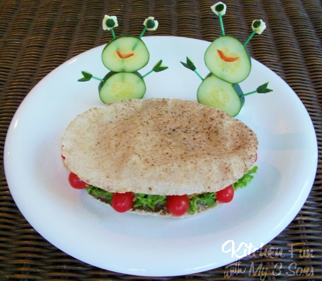 Flying Falafel Saucer Sandwich Kitchen Fun With My 3 Sons