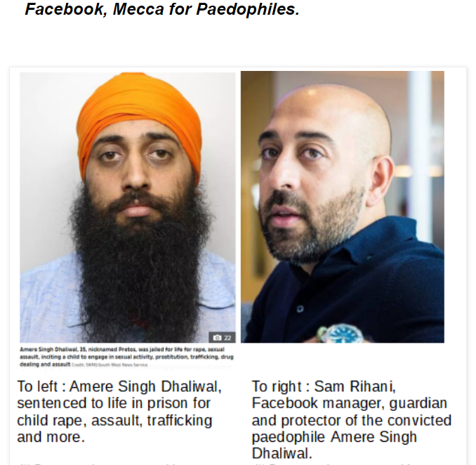 Facebook, Mecca for paedophiles.