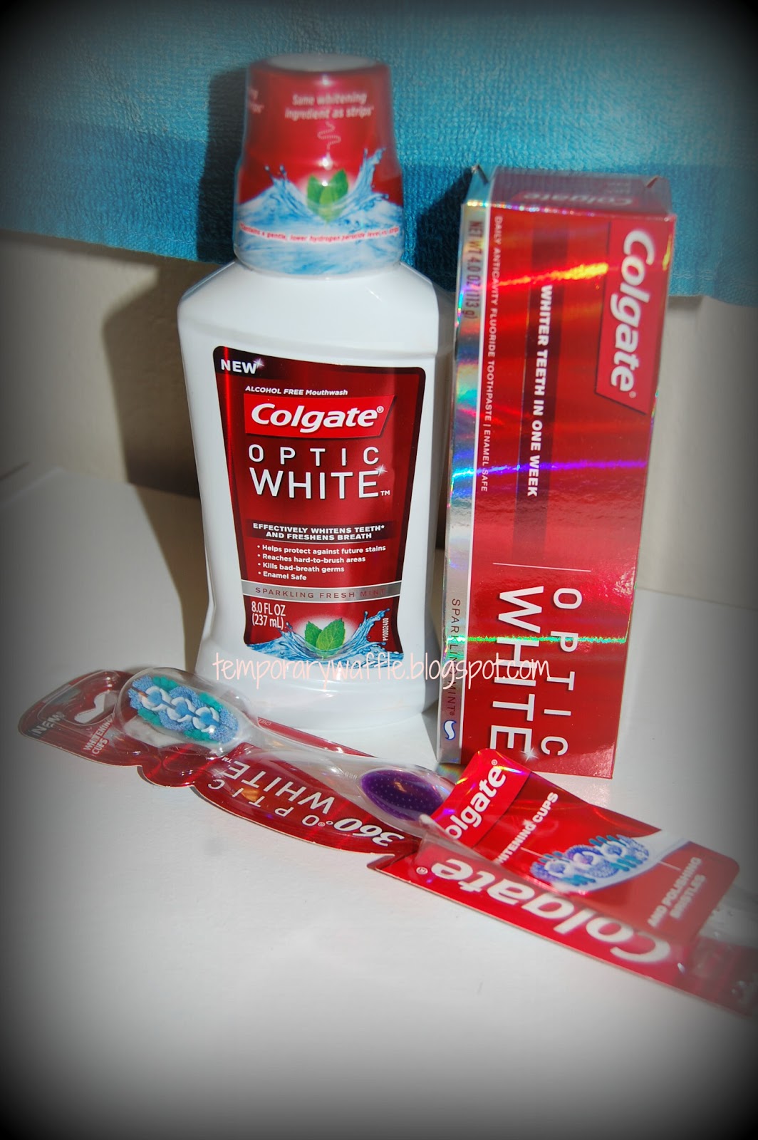 Temporary Waffle Colgate Optic White Kit Review