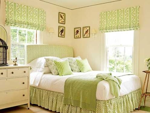 10 Dormitorios Decorados en Color Verde y Crema - Ideas para decorar
