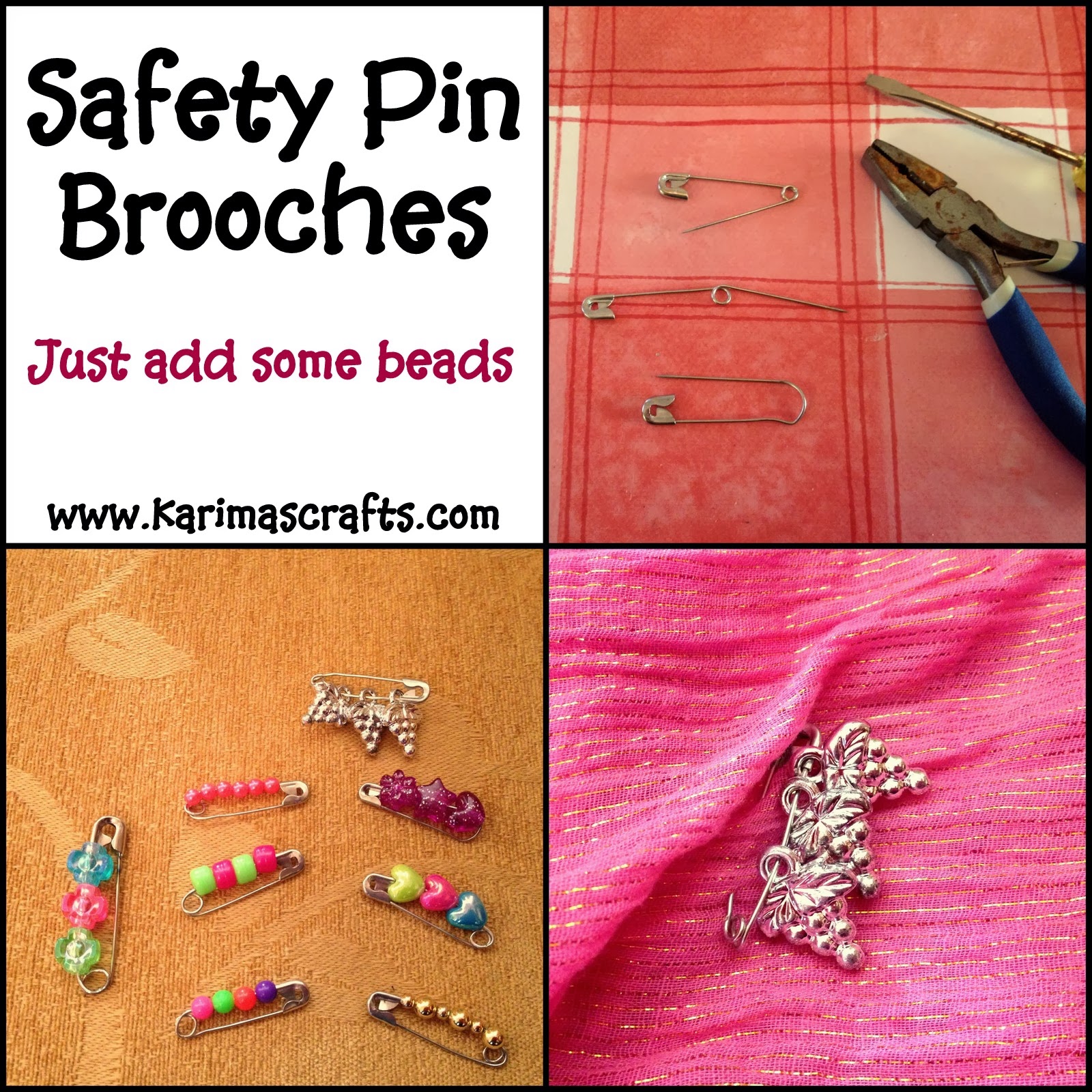 Bracelet Safety Pin Brooch Diy How To Make A Safety Pin Store