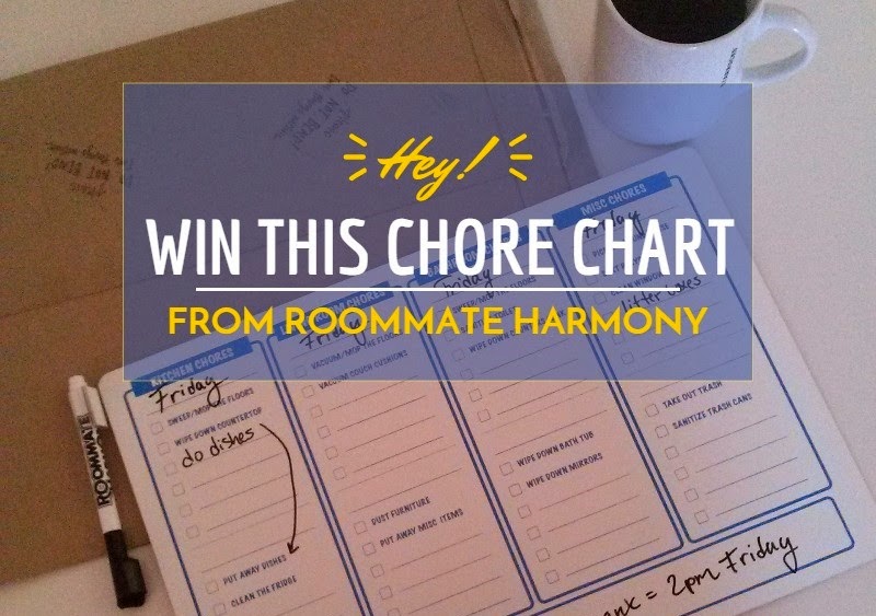 Giveaway Win This Dry Erase Chore Chart From Roommate Harmony Closed