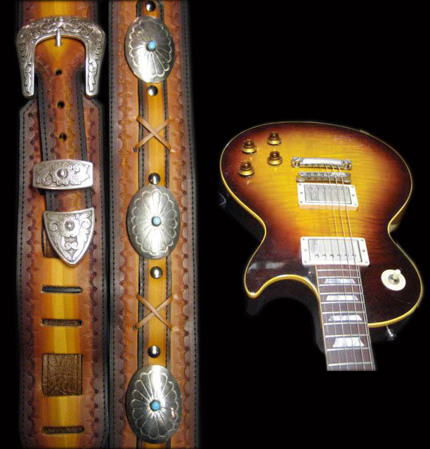 USA Made Guitar Straps by Heavy Leather NYC Stratocaster Guitar