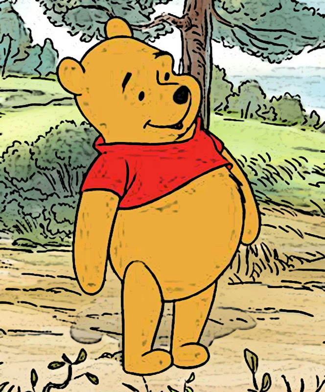 Chick horny with pooh dick