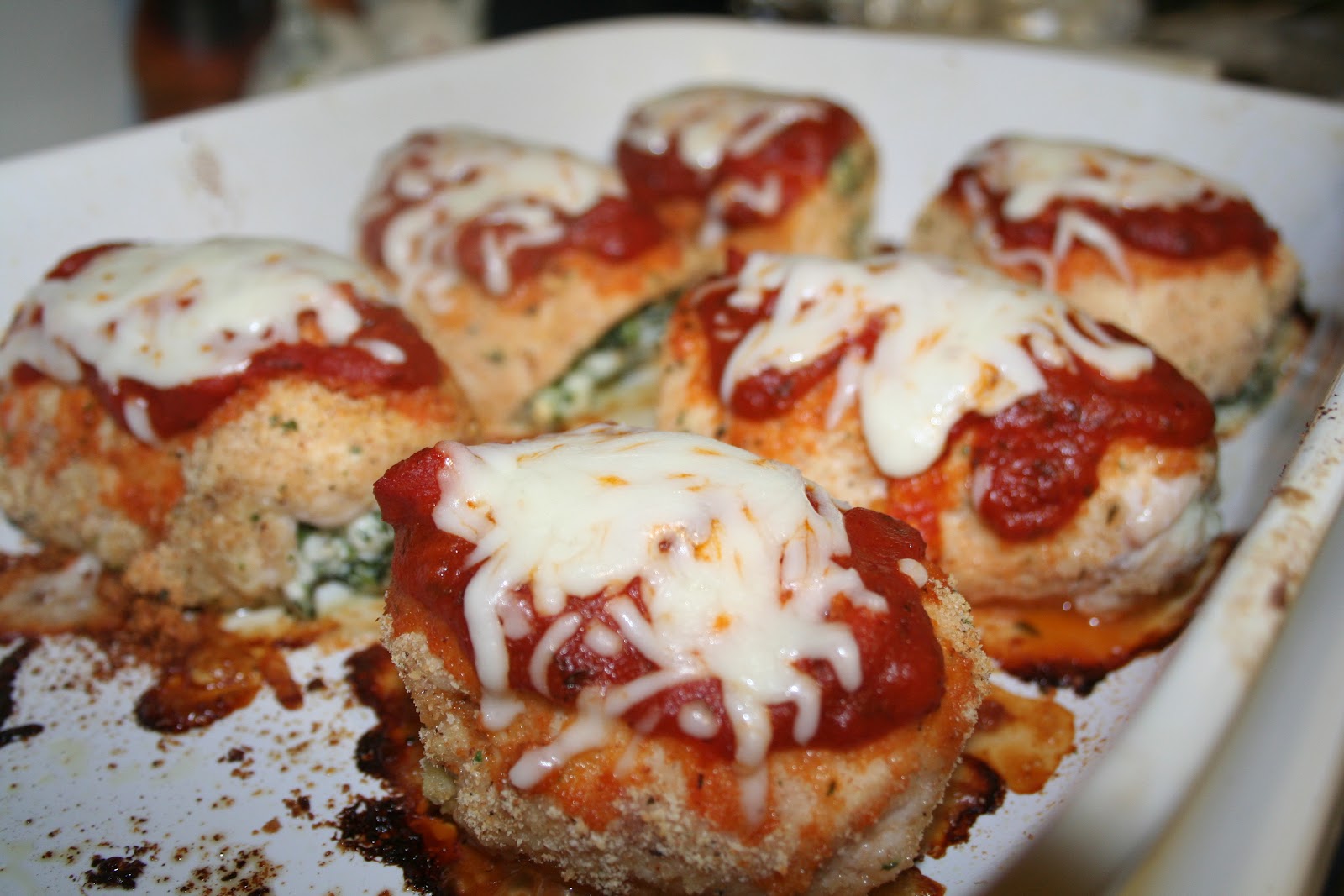 Eats, Treats, and Crafty Delights! Mozzarella chicken spinach rollups