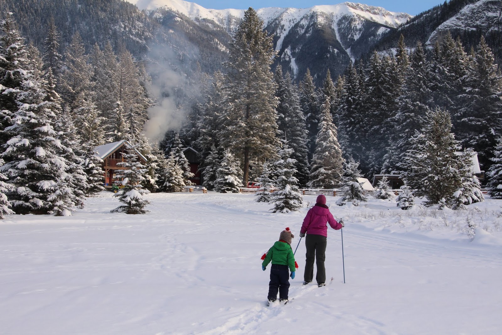 Family Adventures in the Canadian Rockies Cross Country Skiing With