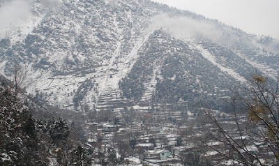 snow falling athmuqam, neelum valley azad kashmir