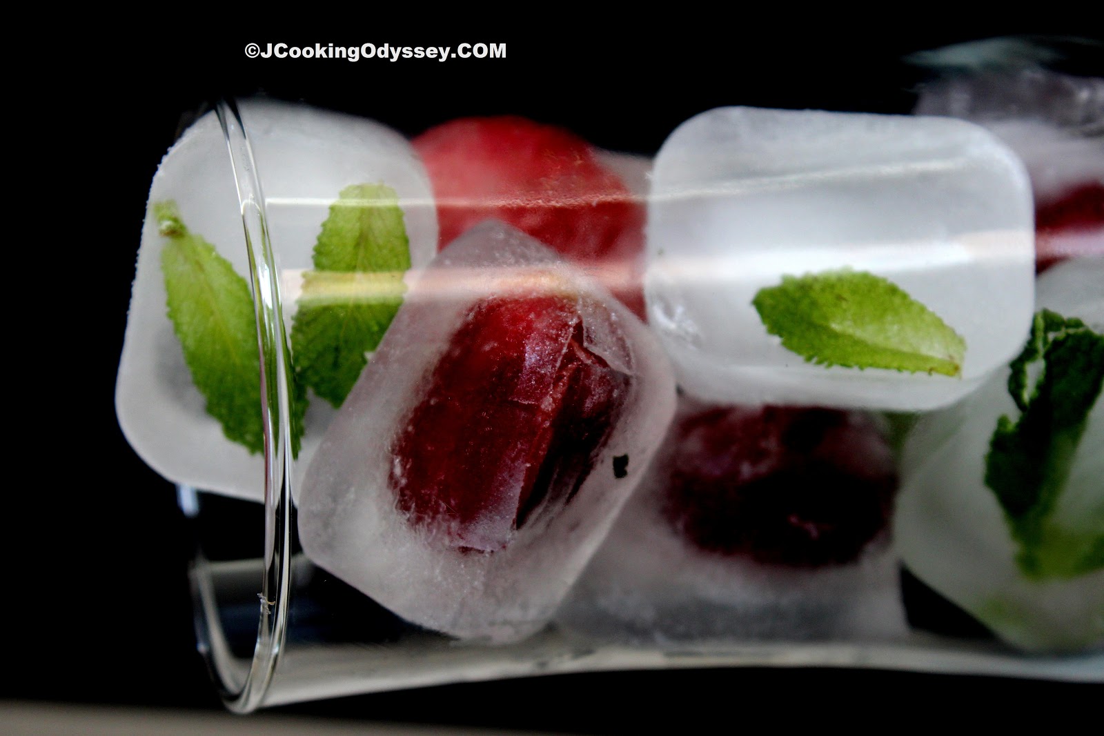 Jagruti's Cooking Odyssey How to make fruit and herbs Ice Cubes An