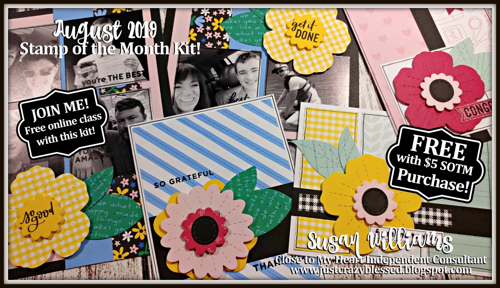 August 2019 Stamp of the Month Workshop!